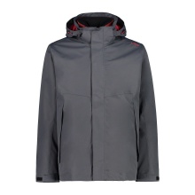 CMP Functional Jacket 3in1 with detachable inner fleece titanium grey/red Men